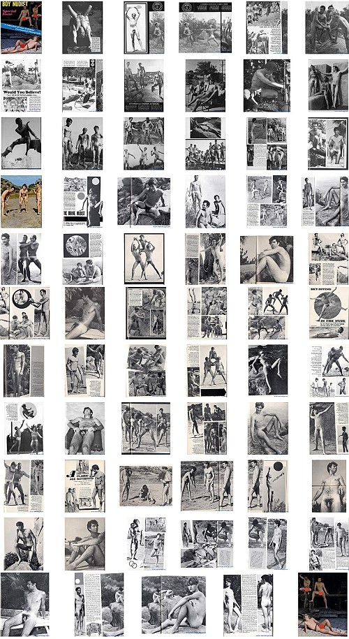 vintage magazine boy nudist screens