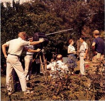 Mel Roberts working as Director of Photography Male photographer Mel Roberts working in Wexler Films