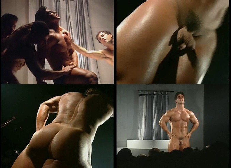 video of bodybuilder performing striptease