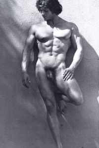 Beautiful muscle men naked in vintage erotica