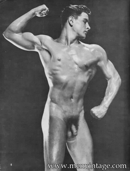 muscle men naked in vintage male erotica