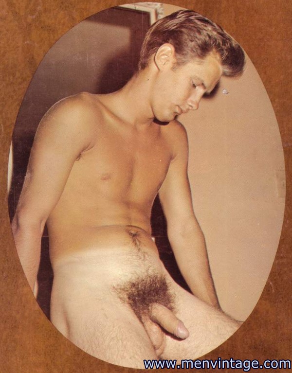 nude muscle guy in vintage erotic art